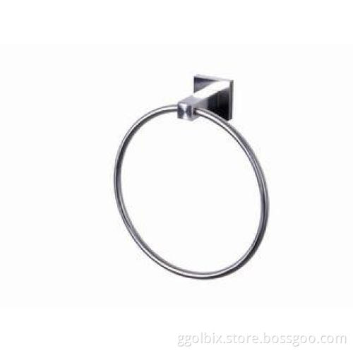 Double Rods Chrome Towel Ring For Bathrooms Economical